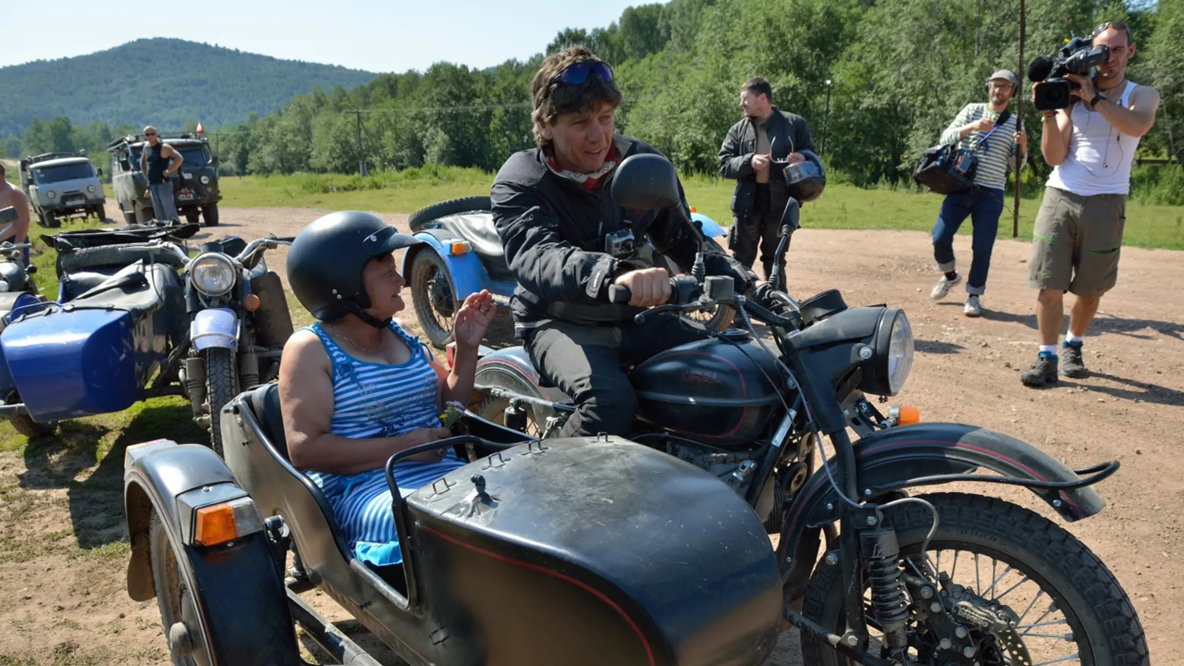 André Lüthi lors d’une rencontre en side-car en 2012